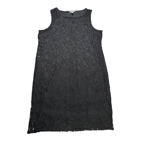 Woman Within | Black Lace | Sleeveless Shift Dress | Plus Size 24W - Picture 1 of 4